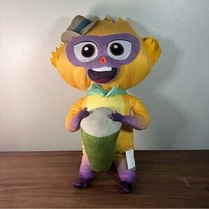 Vivo Monkey Plush Kids Soft Cuddle Pillow Buddy w/ Drum 18” 2020 Sony Pictures